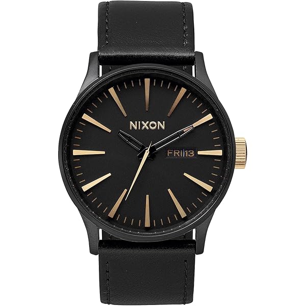 Amazon.com: Nixon Porter Leather A1058-1031 Black Leather