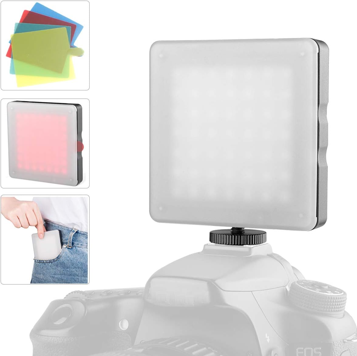 Koolehaoda Touch Lights 49-LED Video Light Color Temperature 6500K Mini LED Light, Touch Fill Light