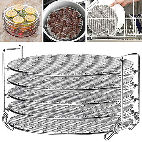 Grill Stand Air Fryer With Five Stackable Layers Food Grade Stainless Rack Accessories Steel Dehydrator