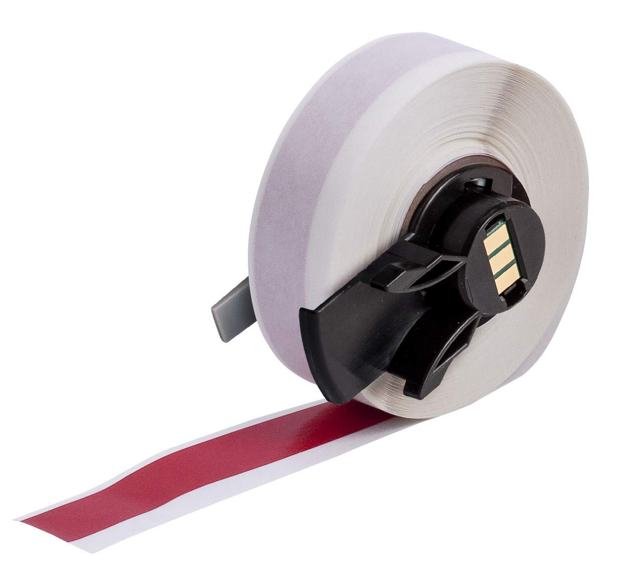 Photo 1 of Brady PTL-8-439-RD TLS 2200 and TLS PC Link 0.5" Width x 50' Height, B-439 Permanent Vinyl, Matte Finish Red Label