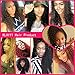 Klaiyi Hair 10A Brazilian Curly Hair Weave 3 Bundles 12 14 16Inch Virgin Human Hair Extensions Unprocessed Natural Color 95-100g/pc