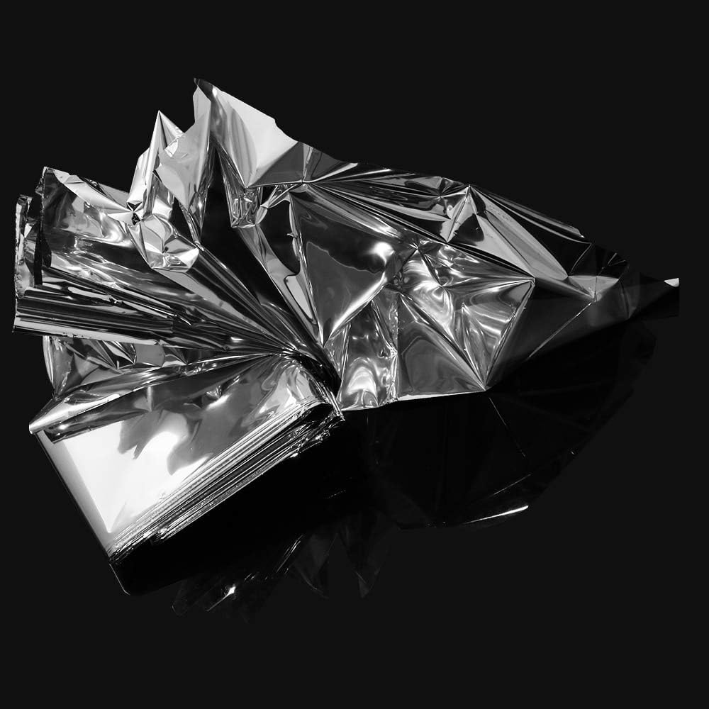 Leberna Emergency Blanket Survival Gear | Foil Mylar Thermal Blankets 59" x 87" inches (Pack of 10) | Big Double Sided Escape Tact Bivvy, | for NASA, Outdoors, Hiking, Space, Marathons First Aid Kit : Sports & Outdoors