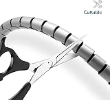 shinfly Cable Tidy Sleeve 10m Wire Management Kit 22/28mm Grey view 4