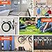 Homely Center Mop and Broom Holder Wall Mount – Heavy-Duty Closet Organizer for Garage, Kitchen, Laundry Organization – Tool Hanger with 3 racks and 4 hooks