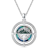 Midir&Etain Mustard Seed Necklace S925 Sterling Silver Mountain Necklace Christian Faith of A Mustard Seed Necklace for Women Religious Gifts Jewelry