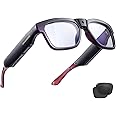 OhO Smart Glasses,128G Camera&Bluetooth Sunglasses with Open Ear Speaker Headset Headphone,Indoor&Outdoor Sports,Polarized UV Protection,for Men Women