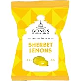 Original Bonds London Sherbet Lemons Bag Lemon Flavored Boiled Sweets With A Sherbet Centre Imported From The UK England British Candy Sweetshop Lemon Sherbets - PACK OF 2