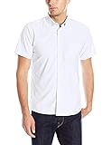 IZOD mens Short Sleeve Button-down Oxford button