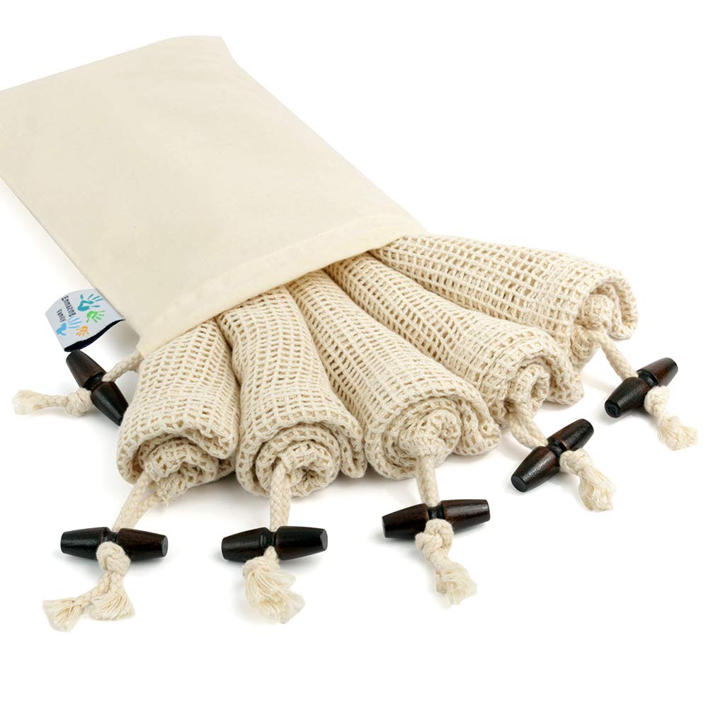 Reusable Mesh Produce Bags Perfect for Grocery Shopping