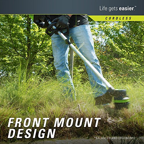 Greenworks PRO 80V Cordless String Trimmer & Blower Combo, 2.0 AH Battery Included STBA80L210