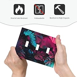 Wpshijia Light Switch Cover Tropical Banana Leaves