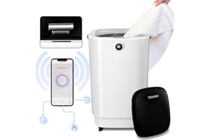 AZOUTDOOR WiFi Smart Towel Warmer 25L Large Capacity Towel Warmers for Bathroom 24H Timer Hot Towel Warmer Bucket, Overheat protection, 3 Heating Settings Fits Up to Two 60"X80" Oversized Towels