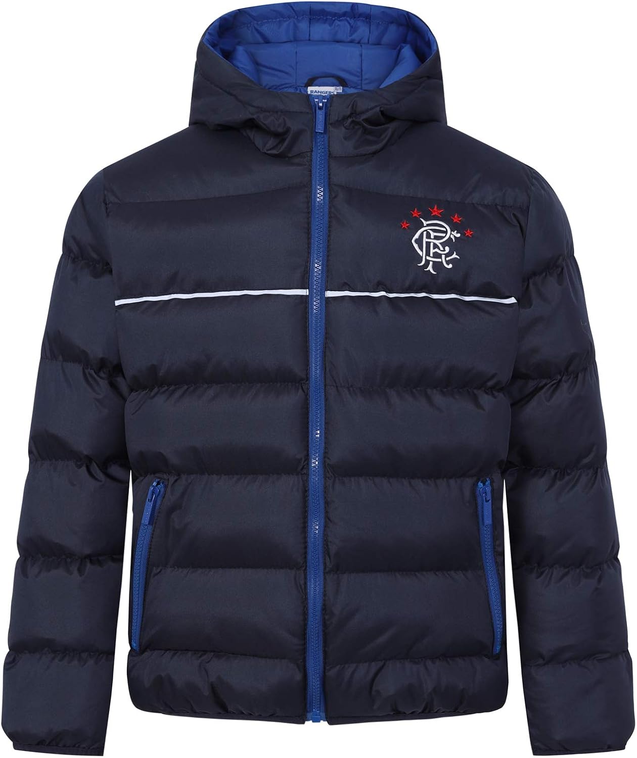 Amazon.com: Rangers FC Official Soccer Gift Boys Quilted Hooded Winter Jacket: Clothing
