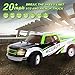 GPTOYS Remote Control Car 1:12 2.4GHz 4WD Off Road Monster Truck Oversized Pickup with LED Light