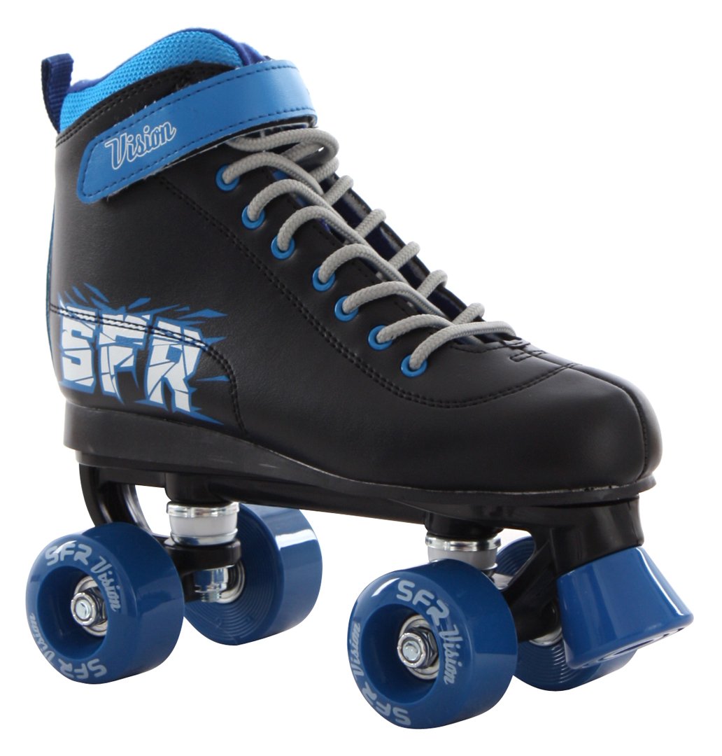 SFR Vision II Roller Quad Skate Black/Blue UK6/EU39.5 Amazon.co.uk