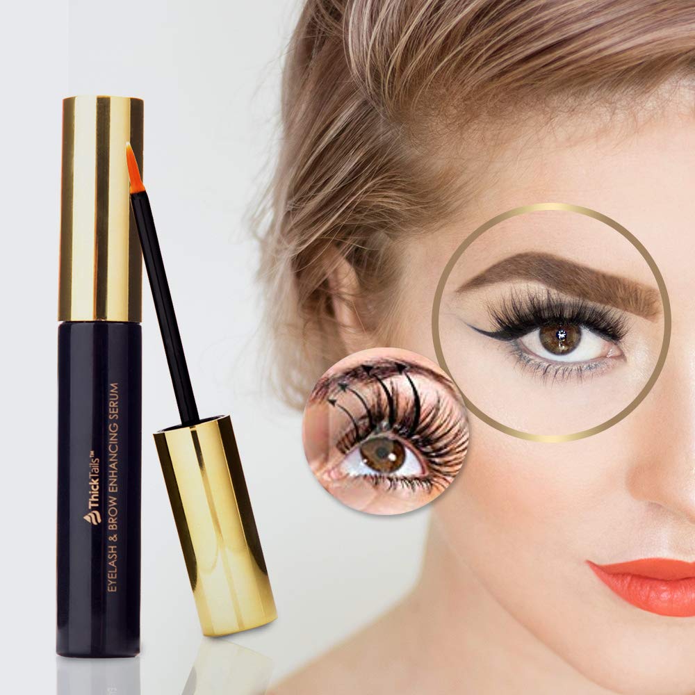 ThickTails Eyelash Eyebrow Growth Serum 5ml. Rapid Enhancing Boost To