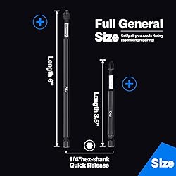 GrenPRO Screwdriving Power Bits PH2-2IN+3.5IN*4pcs