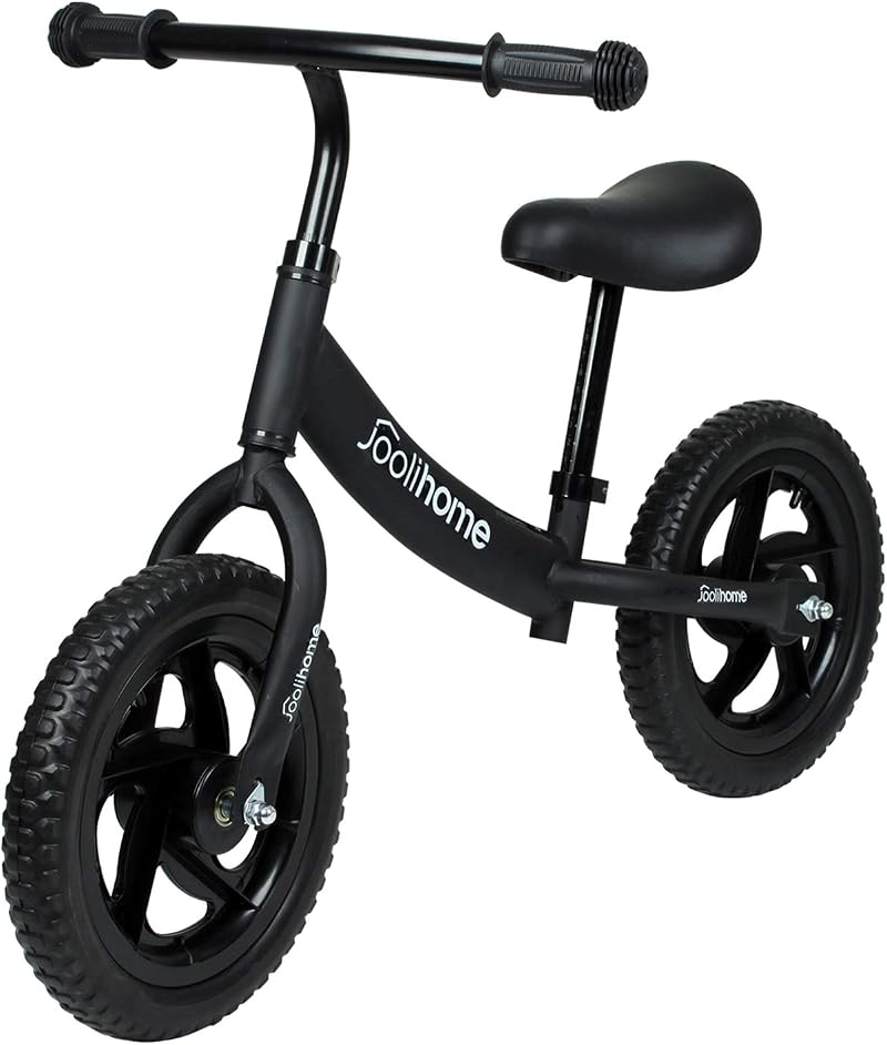 Stream 12 Inch Balance Bike Carbon Steel Frame No Pedal for Kids 2-6 Black