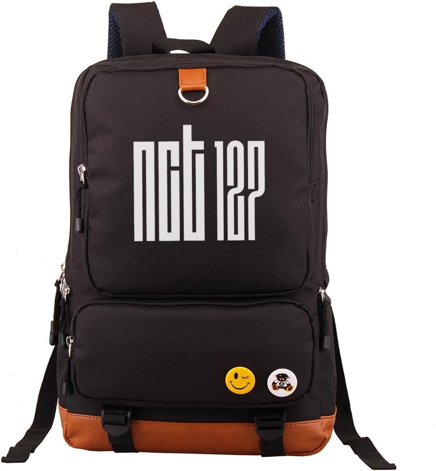 Fanstown Kpop Backpack pencil case set canvas Messenger bag black EXO Shinee BTS VIXX EXO