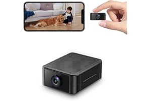 Spy Camera, Hidden Camera 4K Ultra HD with 4H Battery Life, SD Card & Cloud Storage, Motion Detection Alarm, Real-Time App Al