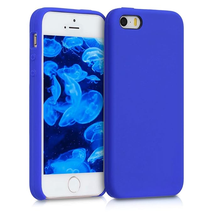 kwmobile Apple iPhone SE / 5 / 5S Hülle - Handyhülle für Apple iPhone SE / 5 / 5S - Handy Case in Königsblau