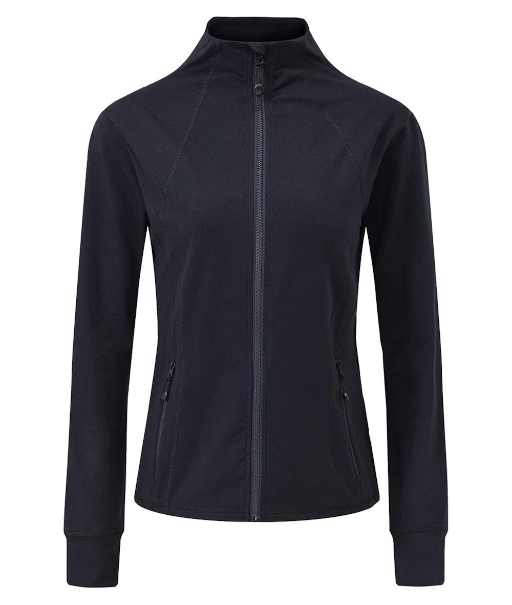 Women¡¯s Lightweight, Full Zip Running Track Jacket Black Medium