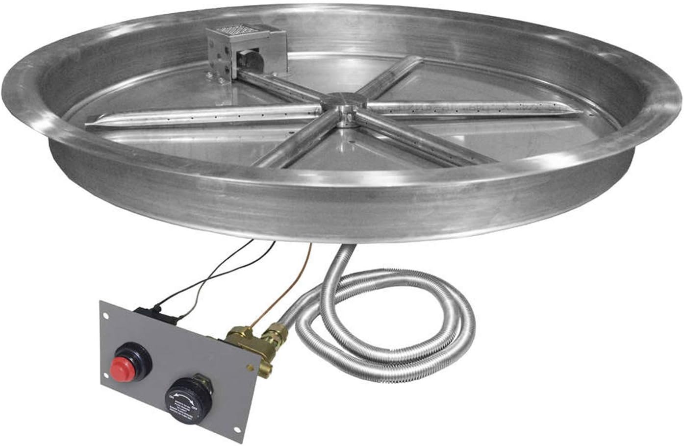 Firegear Spark Ignition Gas Fire Pit Burner Kit with Flame
