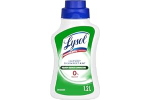 Lysol Laundry Disinfectant, Odour Eliminator, 0% Bleach, Eliminates germs that detergents may leave behind, 1.2L