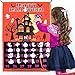 OurWarm Halloween Calendar 2019 Linen Halloween Countdown Calendar for Kids 31 Days, Home Decor Advent Calendar with Bat, Ghosts Boo!