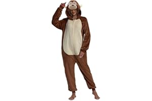 Xaunohu Adult Onesie Pajamas Animal One Piece Costume Halloween Cosplay for Women Men Family