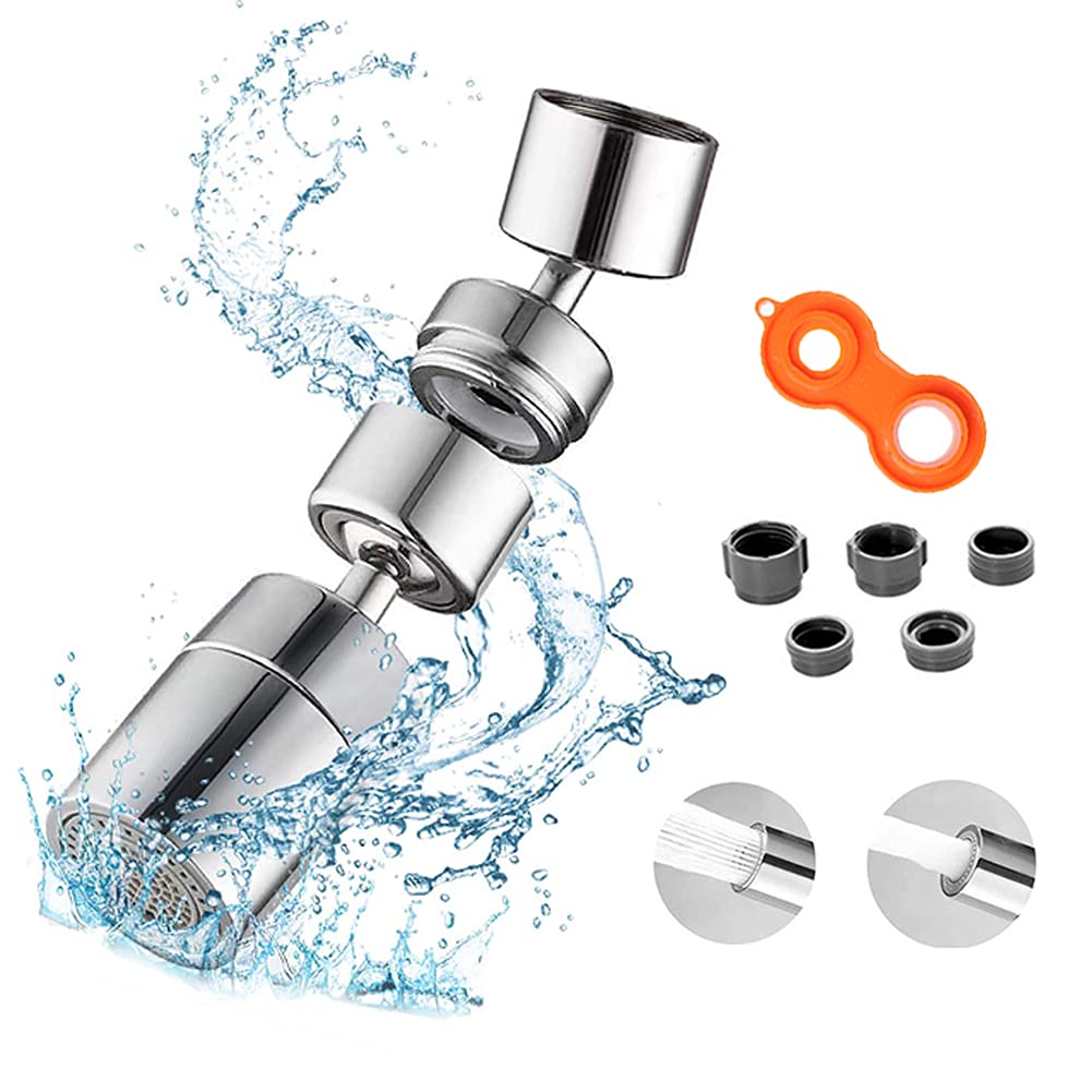 Universal Faucet Sprayer Head Kitchen Faucet Aerator 1080° Swivel Tap Aerator Faucet Tap Spray Head, Splash Filter Faucet for Bathroom Sink
