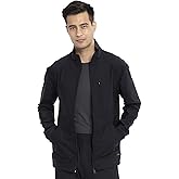 Cherokee Mens Scrub Jacket with a Standard Collar, Zipper Front and 4 Pockets CK399