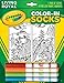 Crayola Color-In Socks with 1 Pair of Socks and 4 Fabric Markers - Under the Sea Design