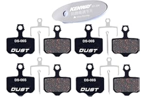 CYCEARTH 4 Pairs Bicycle Bike Disc Brake Pads for SRAM Avid Elixir E1 E3 E5 E7 E9 CR XO XX DB1 DB3 DB5 Nutt Oil Brake(Semi-Me