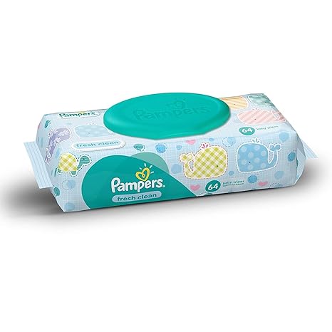Pampers Fresh Clean Baby Wipes -Combo Pack of 192 Pcs (64X3)