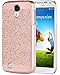Galaxy S4 Case, Samsung Galaxy S4 Case, BENTOBEN Shockproof Glitter Luxury Shiny Bling Hard PC Case Slim Fit Sparkly Protective Phone Case Cover for Samsung Galaxy S4 for Girls & Women, Rose Gold