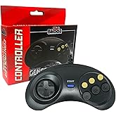 Old Skool Classic Sega Genesis Controller- 6-Button Game pad | Compatible With Sega Genesis, Controller Accessory