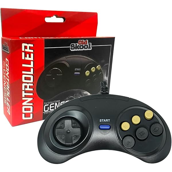 Amazon.com: BrawlerGen Genesis Mini Controller 6 Button Genesis