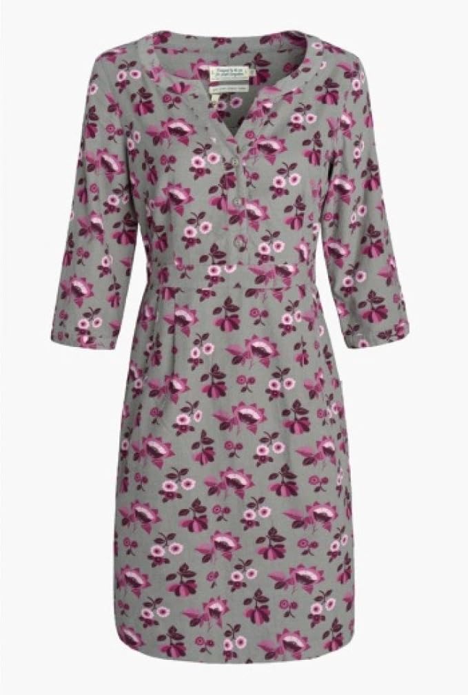 Seasalt Paxton Ladies Dress Folk Floral Slate 12 Amazon.co.uk