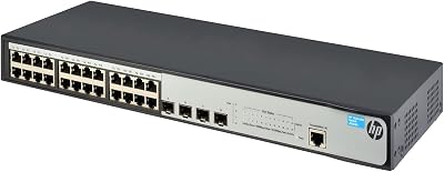 HP Aruba JG924A 24 Port Gigabit Network Switch 2 SFP Ports RJ45