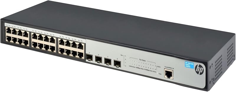 HP Aruba JG924A 24 Port Gigabit Network Switch 2 SFP Ports RJ45