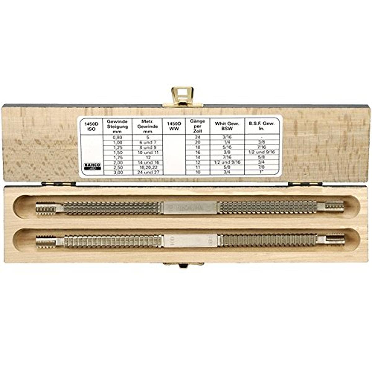 Bahco Double Thread Restore Set, 2 Piece, Galvanized, IR1450D/2