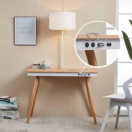 Mid Century Modern Wireless Charging Desk