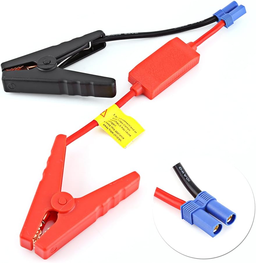 Car Jump Starter Cable, Booster Cable, Booster Cable, Emergency Booster Cables Kit, Jumper Jump Start Prevent Reverse Charge Fit for Car Battery Connection