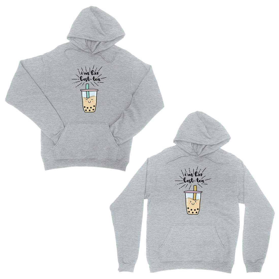 Tea Cute BFF Matching Hoodies Funny 