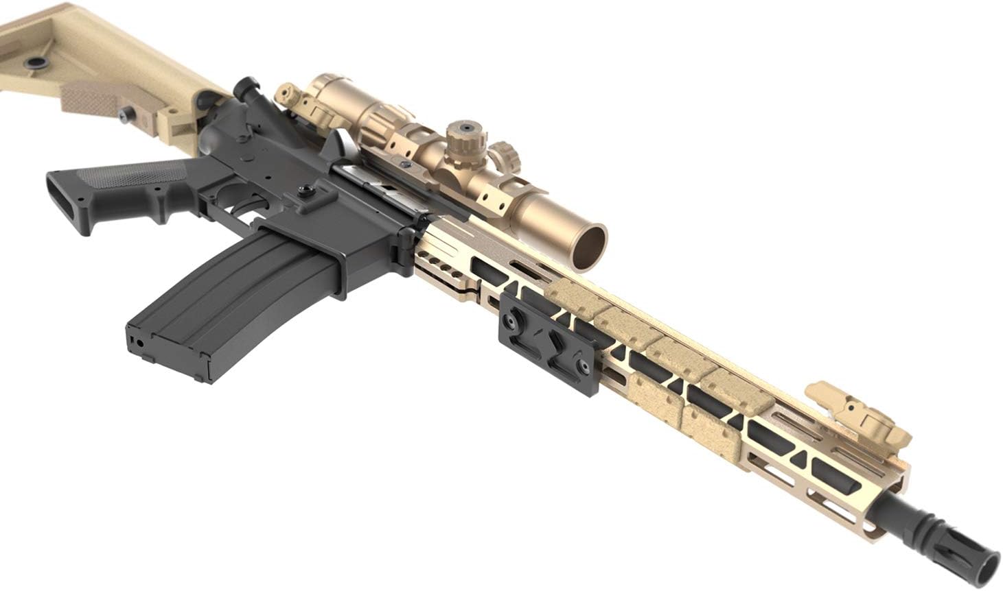 Tough Tactical Tools MLok Arca-Swiss Rail Adapter, RRS Tripod Dovetail Adapter (MLOK), Black, 3 x 1.5 x 0.3 inches - Image 4