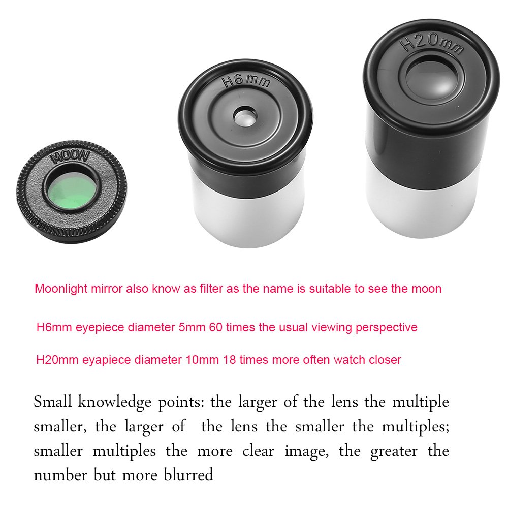 Telescope for Kids, Merkmak Educational Toy for Beginners Science Plastic Tools with Tripod and 3 Magnification Eyepieces 360/50mm Spotting Scope (Type 2)