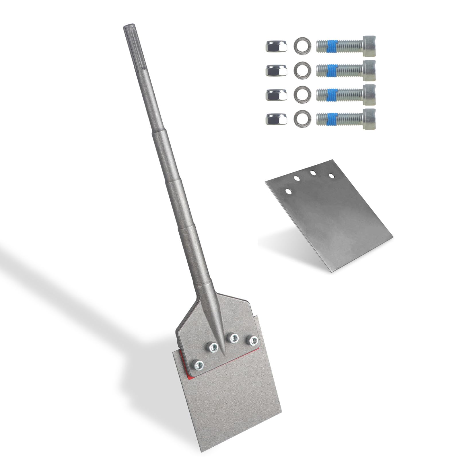 Photo 1 of SDS Max Floor Scraper with Replaceable Blade, Firecore 6 Inch Thinset Removal Chisel Bits for SDS Max Rotary Hammer Drill, Tile Remover Tool for Vinyl Flooring VCT Adhesives Linoleum Concrete Mortar