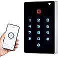 AMOCAM Wireless WiFi Access Control Keypad, Backlight Door Access Control System + 5PCS ID Keychains, Wiegand 26, Password Keypad for House Apartment, TUYA Wireless Entry Security Access Controller