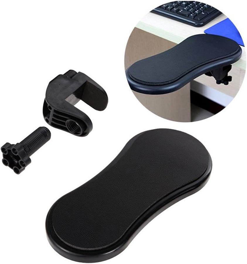 Arm Support Desk, SUPVIN Adjustable Computer Arm Support Armrest Wrist Rest for Home and Office (Black)